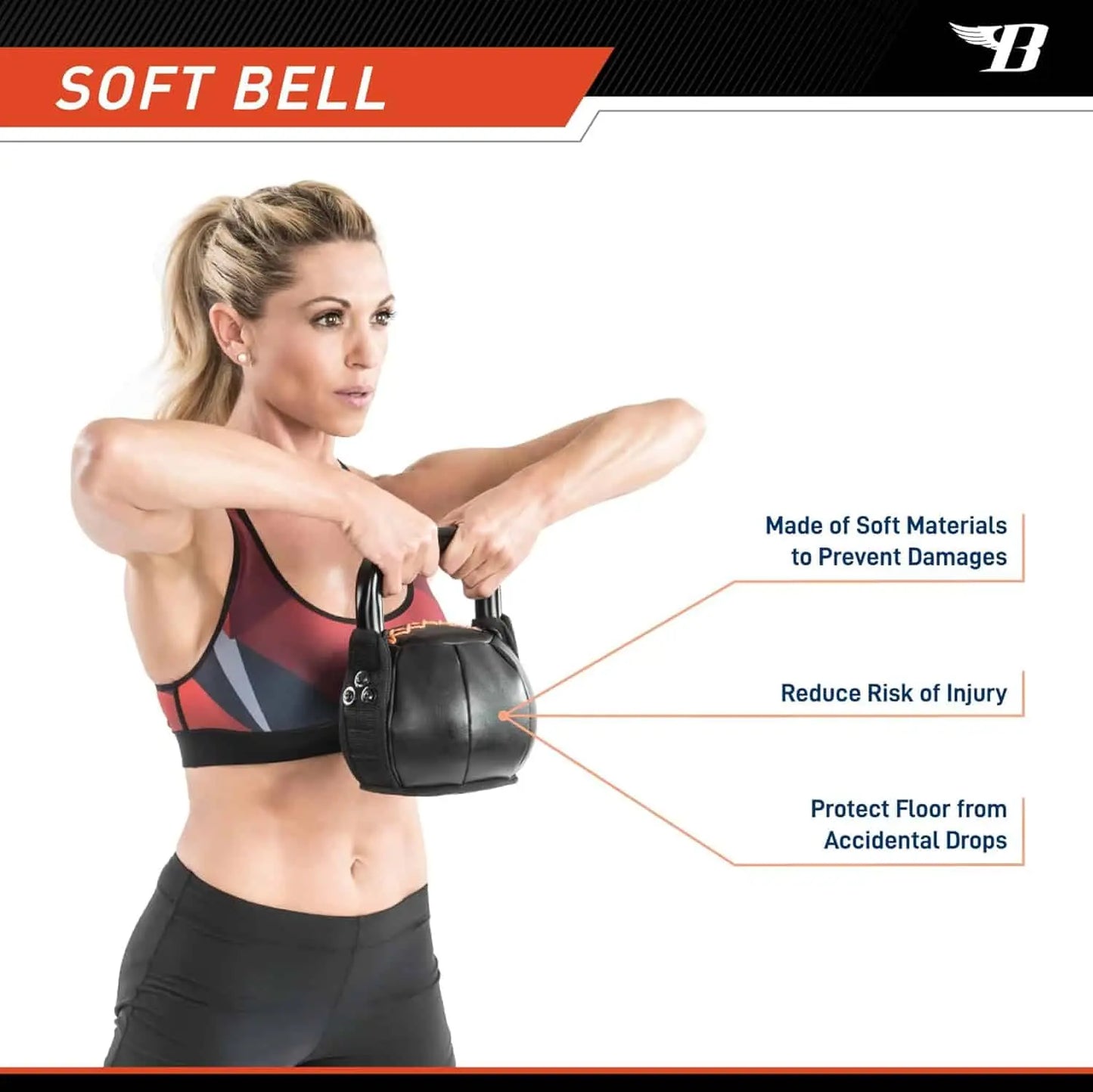 Bionic Body Soft Kettlebell with Handle Bionic Body