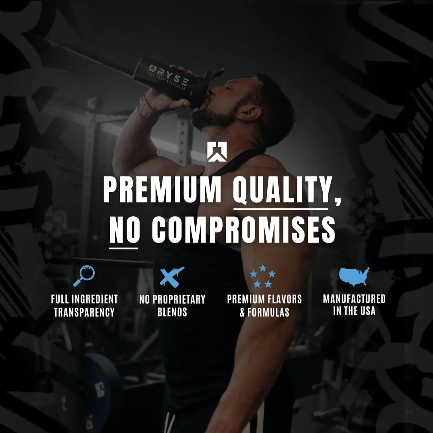 RYSE Element Series BCAA Focus | Tropical Punch | 333g | 5g BCAAs + Natural Caffeine + Cognizin® for Energy, Focus & Recovery