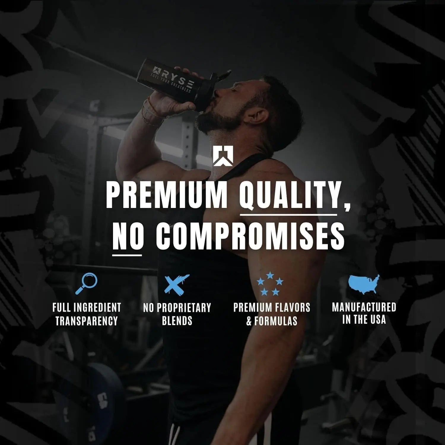 RYSE Element Series BCAA Focus | Tropical Punch | 333g | 5g BCAAs + Natural Caffeine + Cognizin® for Energy, Focus & Recovery