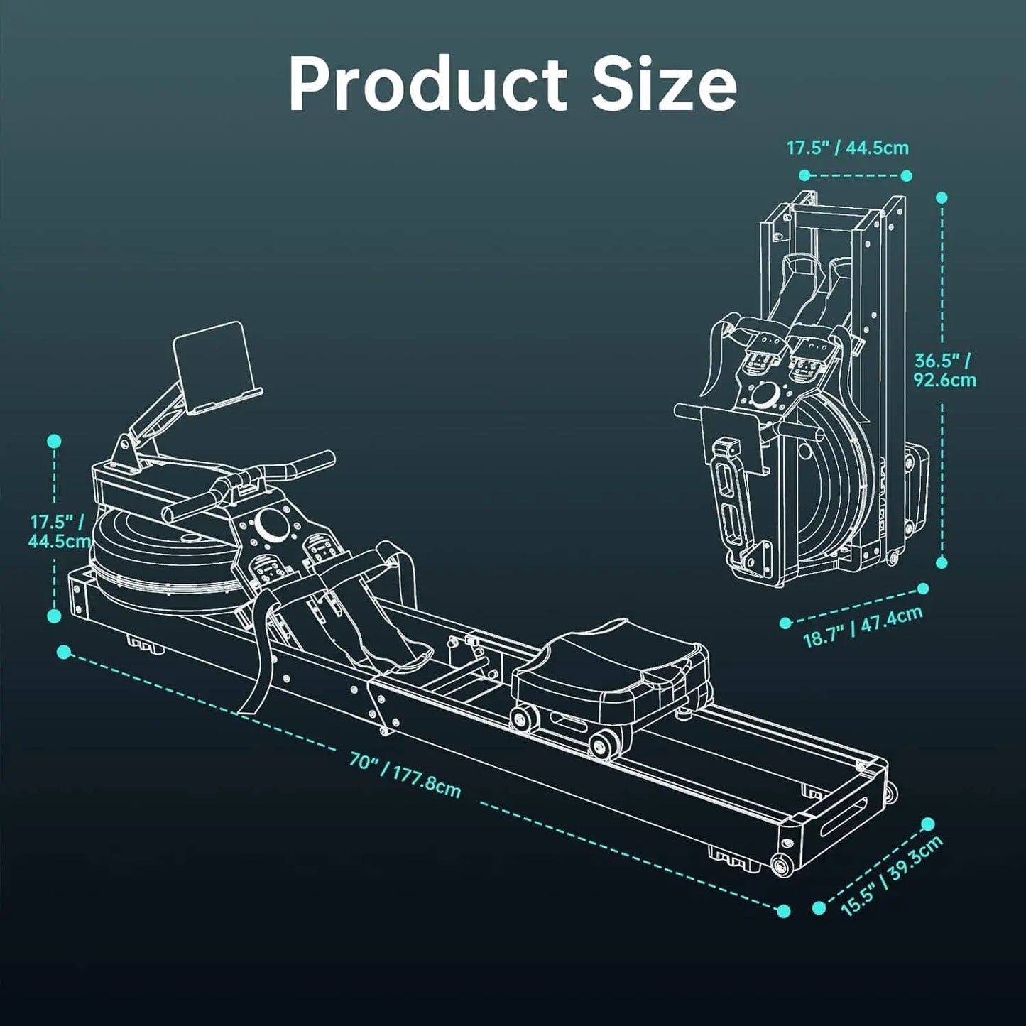PASYOU Water Rowing Machine