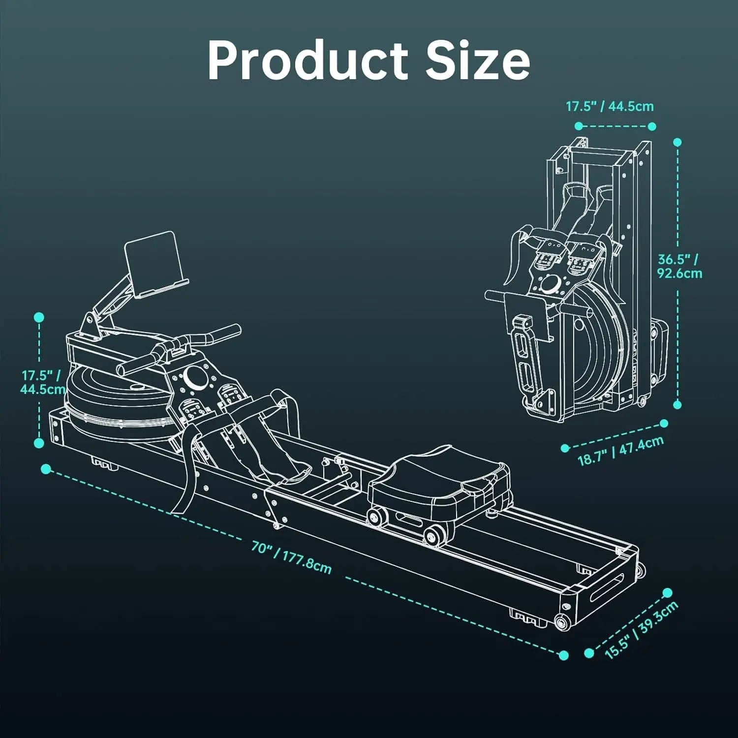 PASYOU Water Rowing Machine