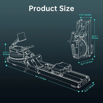 PASYOU Water Rowing Machine