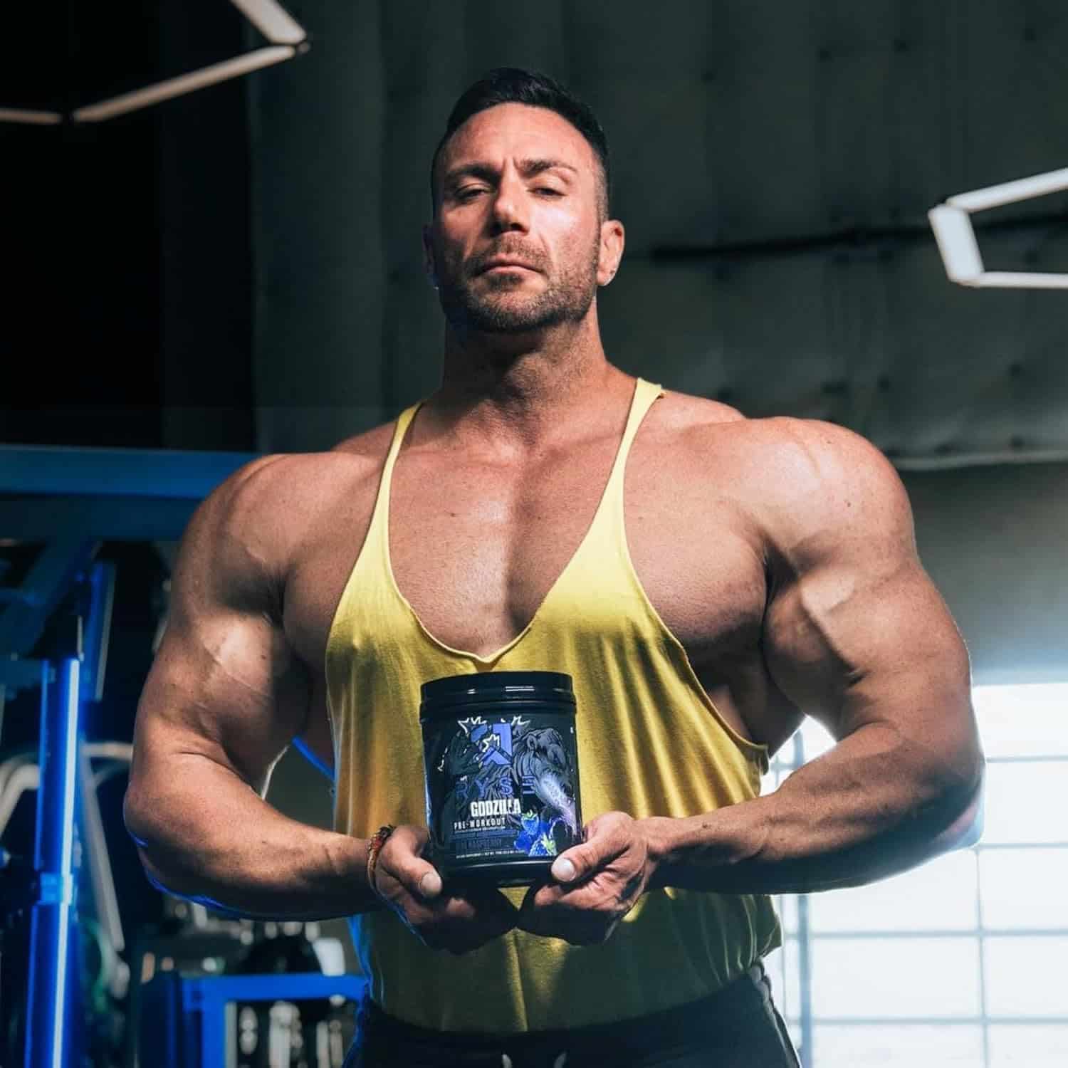 RYSE Godzilla Pre-Workout – Noel Deyzel Edition | 400mg Caffeine, Massive Pumps, Laser Focus, 40 Servings (Blue Raspberry or Passion Pineapple) RYSE Up