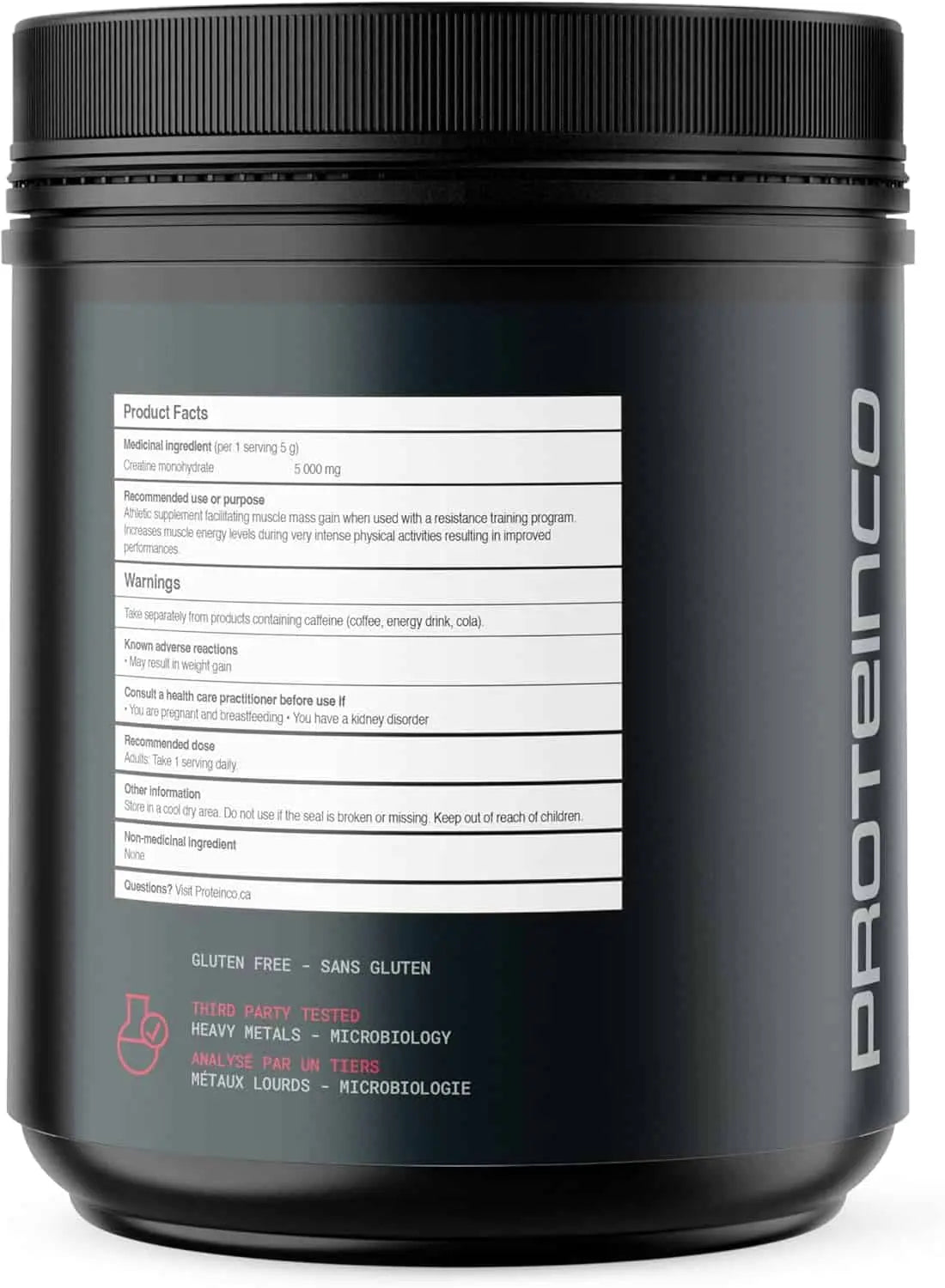 ProteinCo Creatine Monohydrate 500g – 99.9% Pure Micronized | 100 Servings | Muscle Growth & Strength | Vegan & Keto-Friendly ProteinCo
