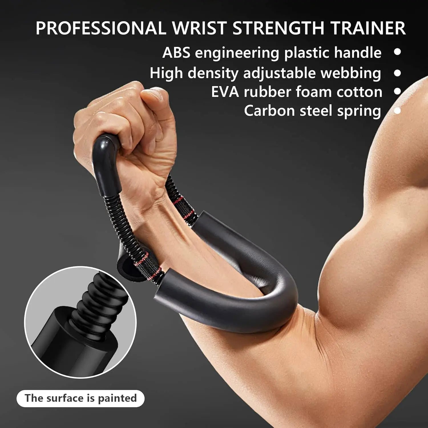 Hand Grip Strengthener Kit – 7-in-1 Adjustable Grip Strength Trainer, Forearm Workout & Finger Exerciser Set FitCore Supply