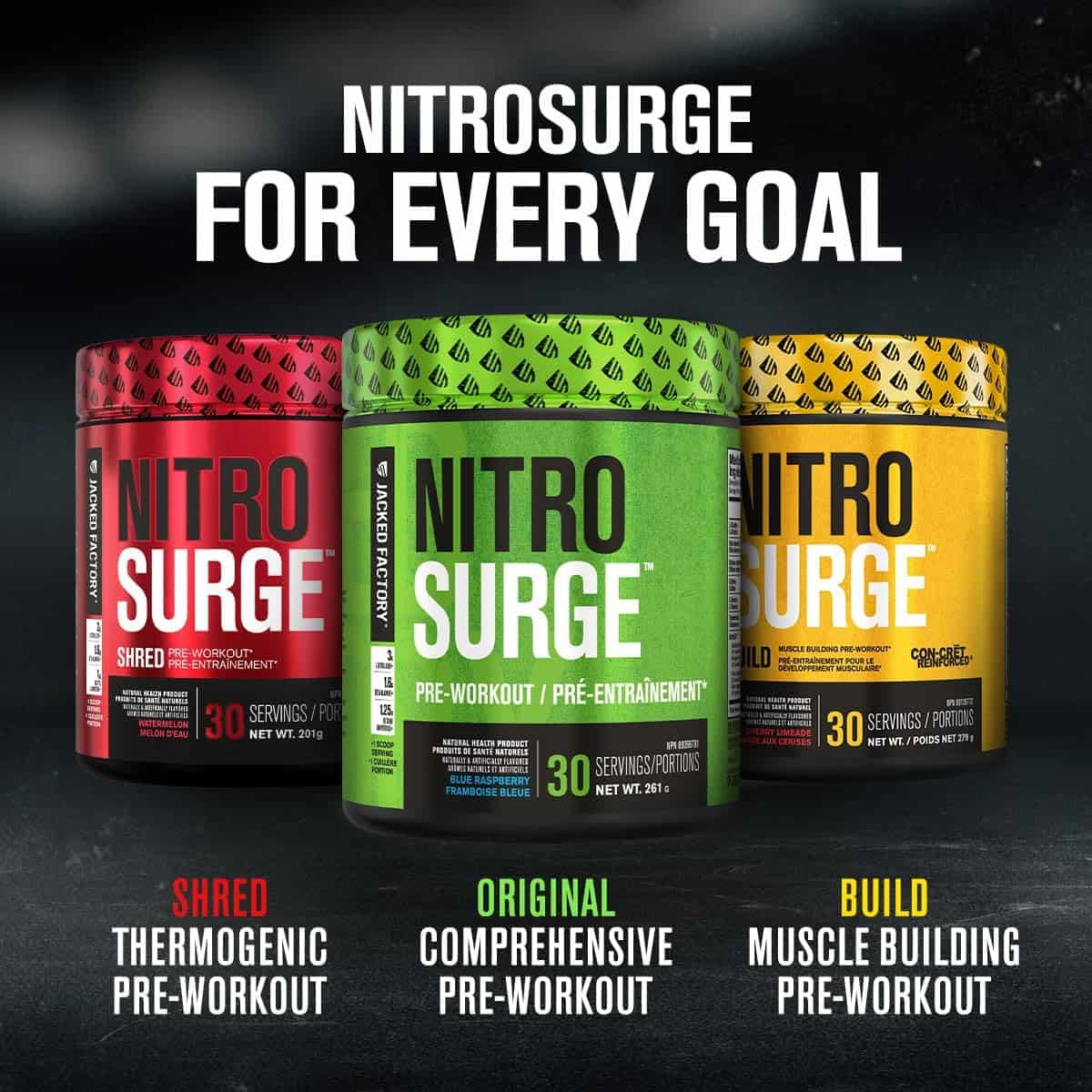 Nitrosurge Pre-Workout – Clean Energy, Intense Pumps & Focus