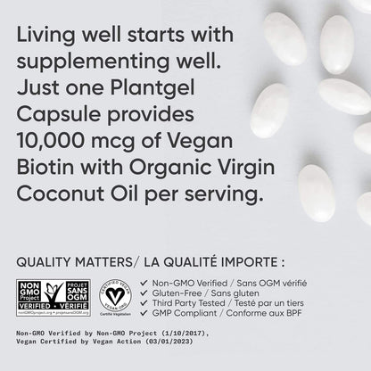 Advertisement for Plantgel Capsules with text about supplementing well and product details.