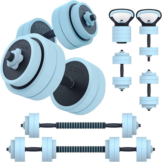 PASYOU 4-in-1 Adjustable Dumbbell Set | Converts to Barbell, Kettlebell & Push-Up Stand PASYOU