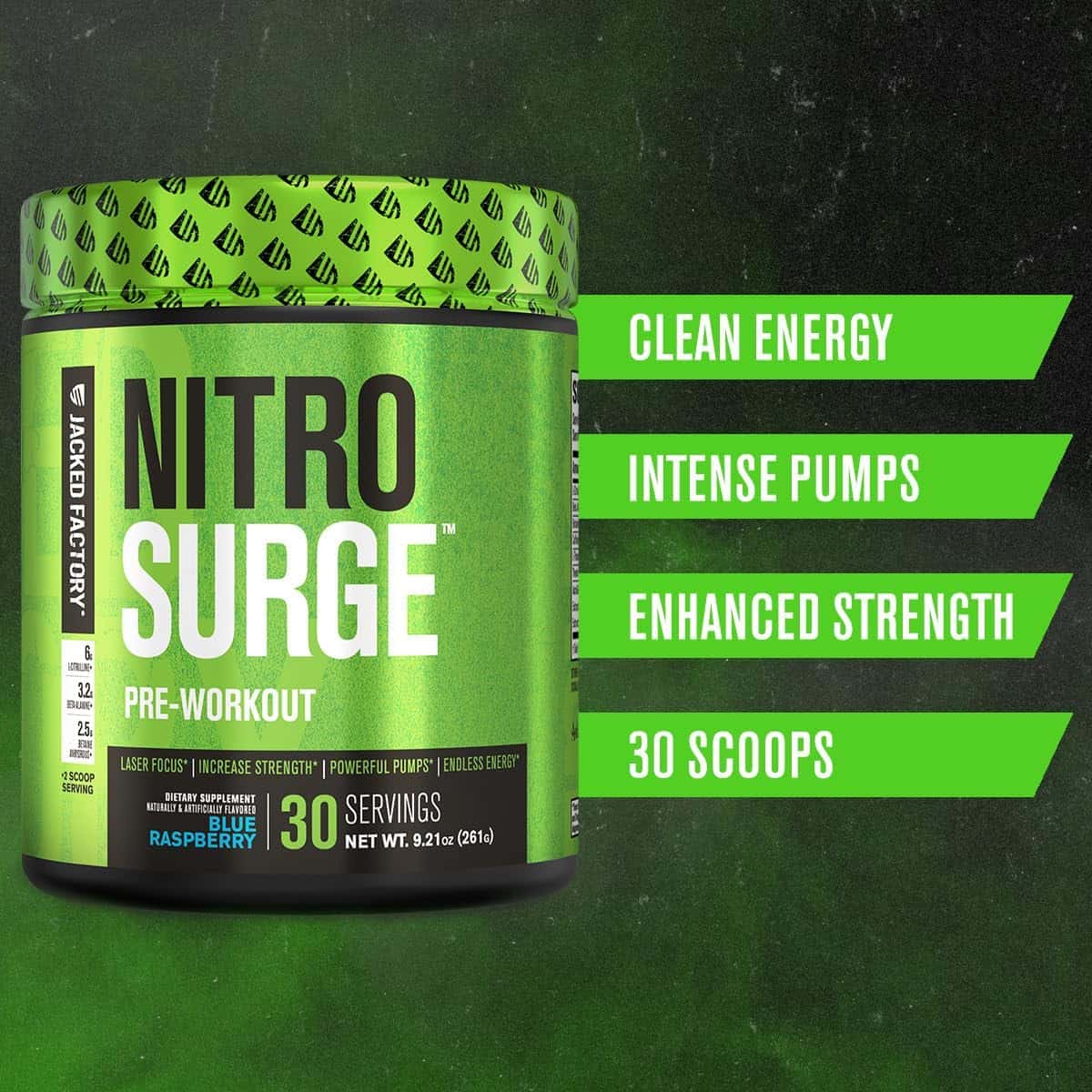 Nitrosurge Pre-Workout – Clean Energy, Intense Pumps & Focus