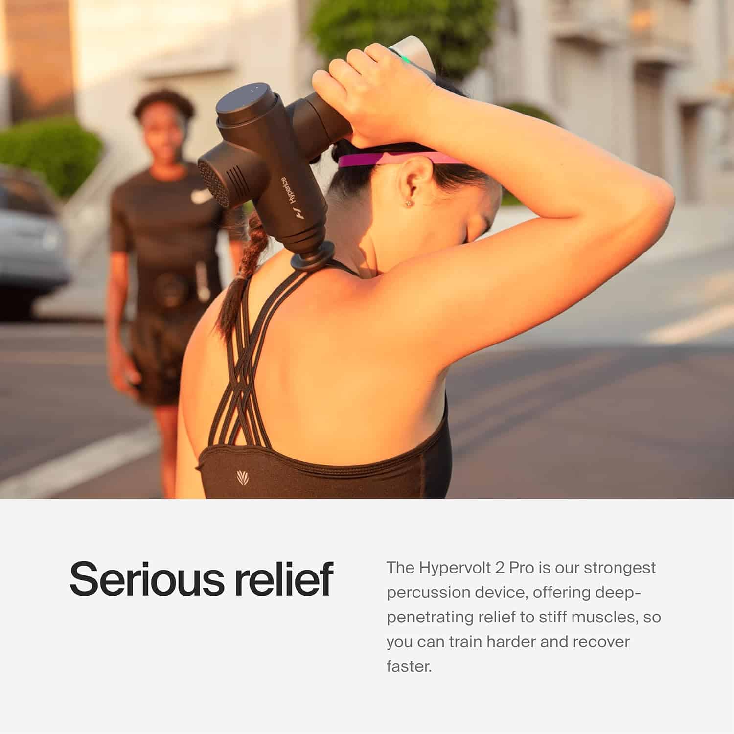 Hyperice Hypervolt 2 – Quiet Glide Percussion Massage Gun | 3 Speeds, 5 Head Attachments, Bluetooth App Integration FitCore Supply