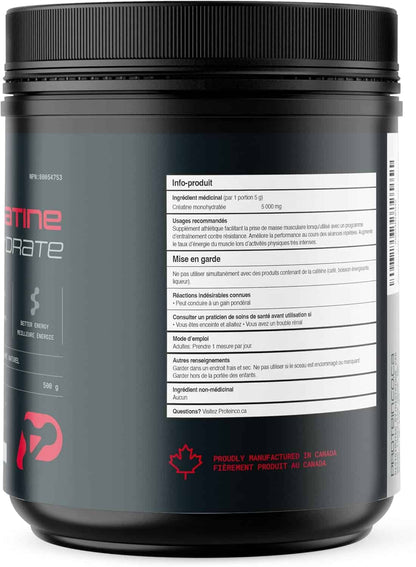 ProteinCo Creatine Monohydrate 500g – 99.9% Pure Micronized | 100 Servings | Muscle Growth & Strength | Vegan & Keto-Friendly ProteinCo