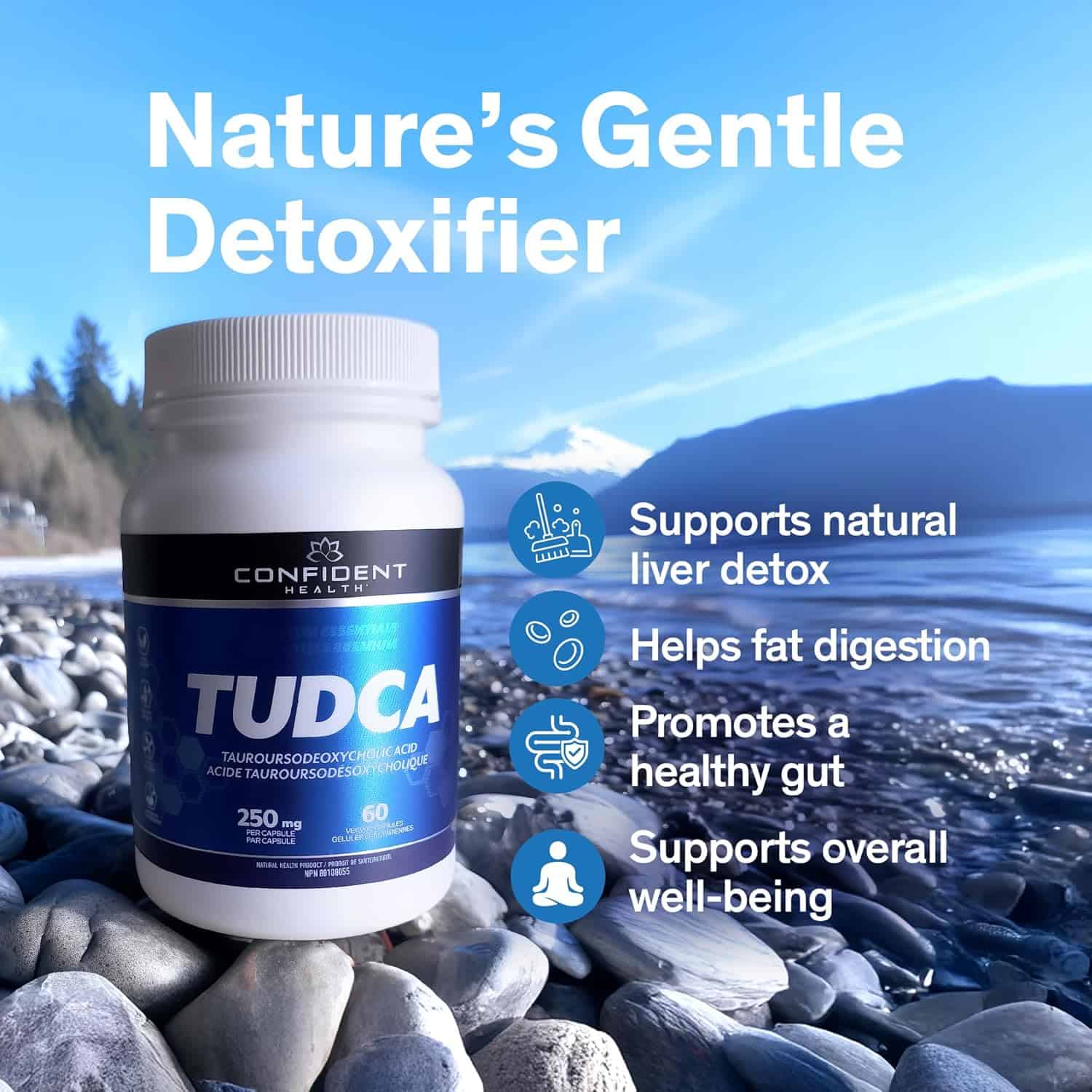 TUDCA Liver Support Supplement – 1000mg Advanced Detox & Gallbladder Cleanse (60 Capsules)