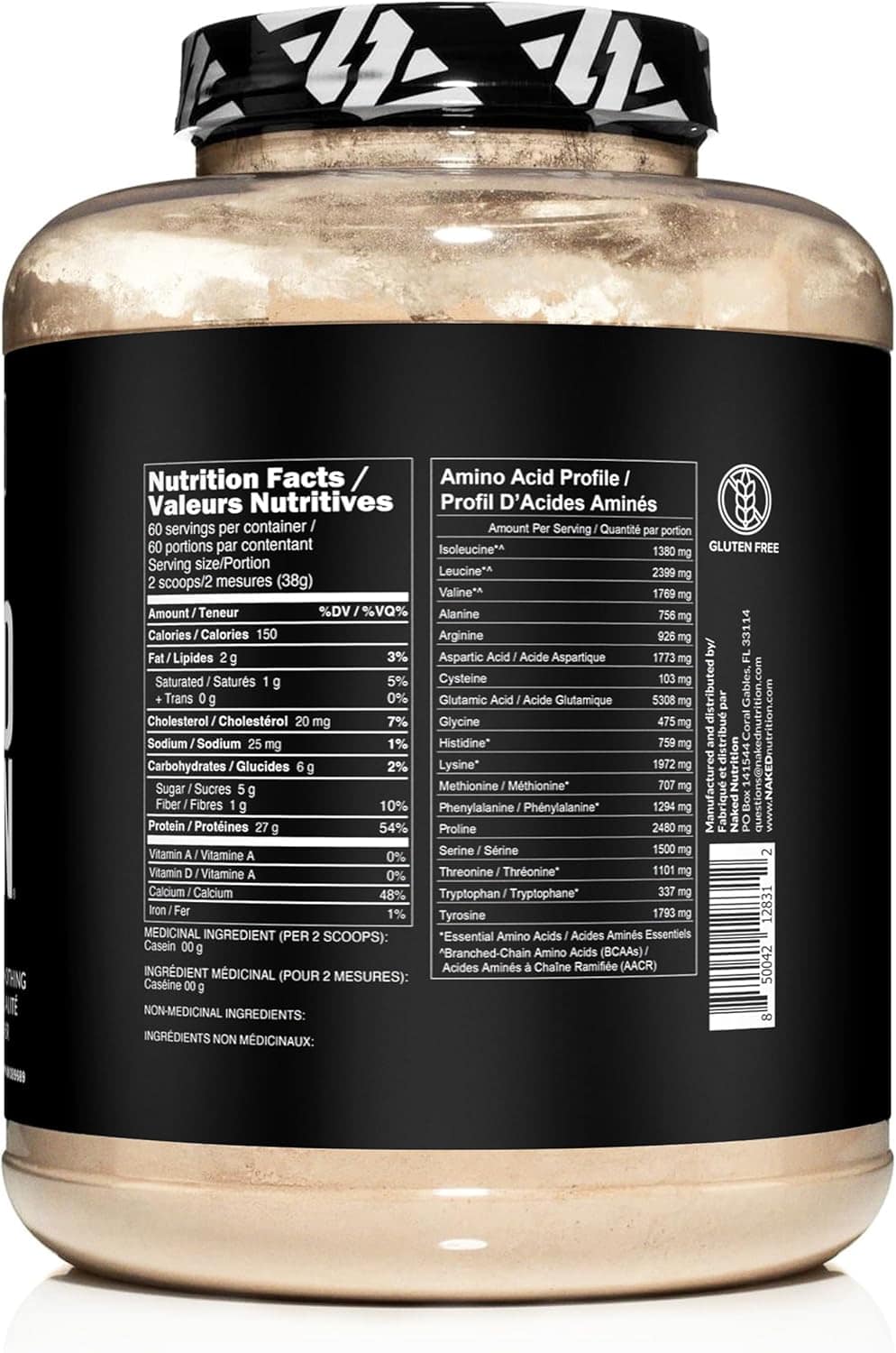 🥛 Naked Casein – 100% Micellar Casein Protein from US Farms NAKED