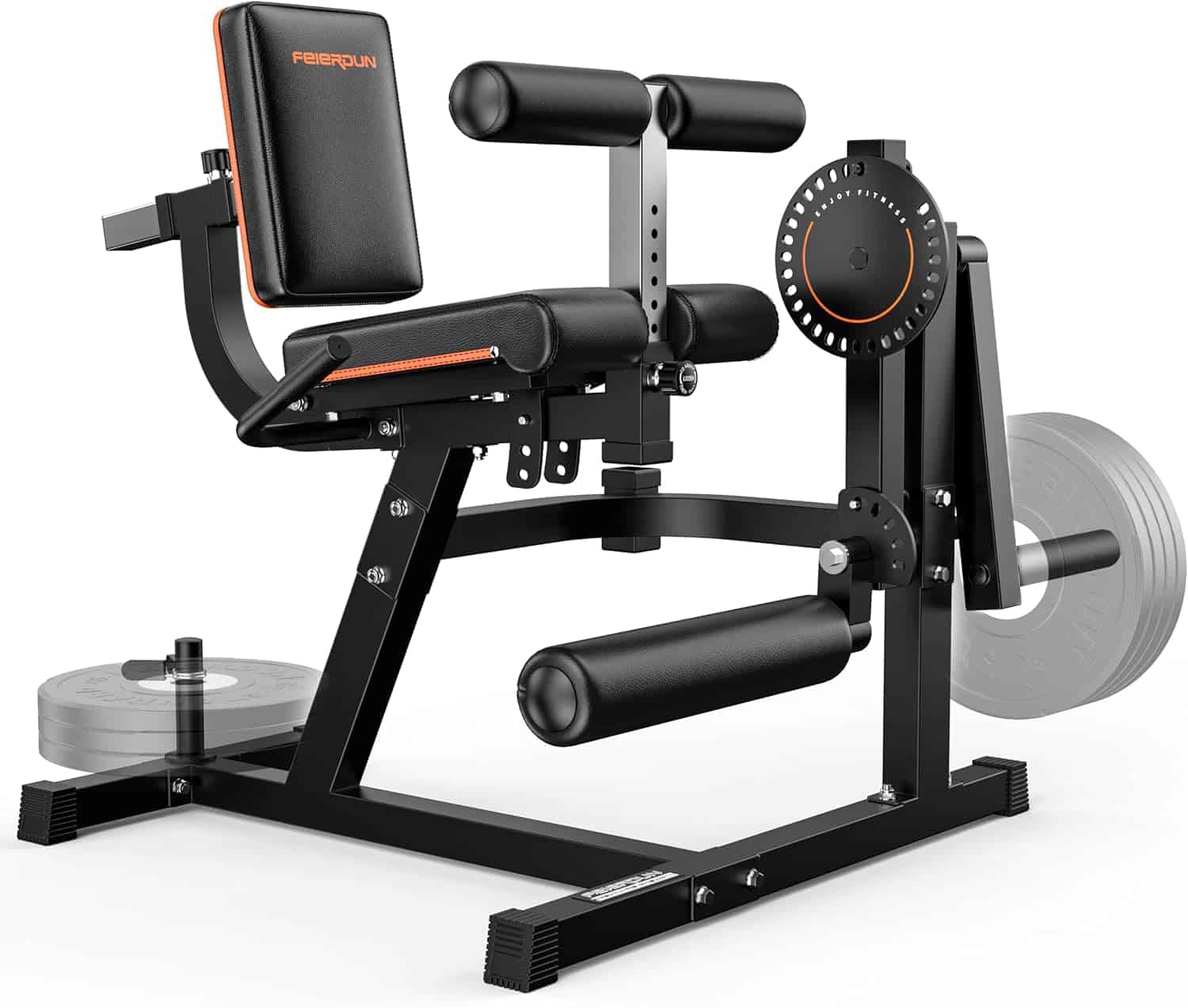 FEIERDUN 3-in-1 Leg Extension & Curl Machine | 570lb Adjustable Home Gym Leg Trainer for Extensions, Curls & Hip Thrusts | Compact Lower Body Workout Machine FEIERDUN