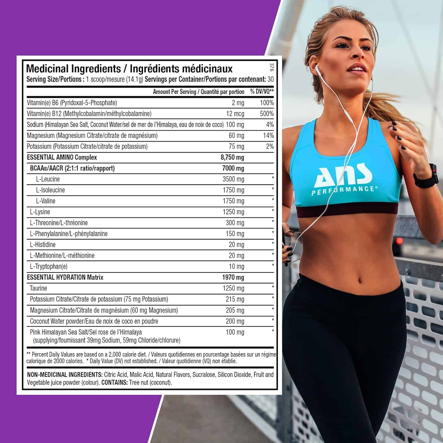QUENCH EAA Aminos + Electrolytes – 9 EAAs + 10g Aminos | BCAAs, Electrolytes, Coconut Water | Zero Sugar, Carbs & Calories ANS PERFORMANCE