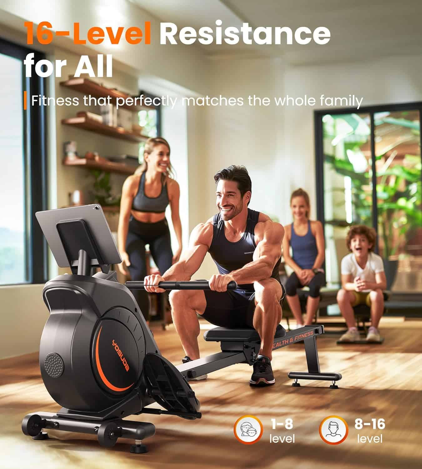 Load video: PASYOU Water Rowing Machine