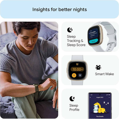 Fitbit Sense 2 Advanced Health Smartwatch with Stress Management, Sleep Tracking, ECG, SpO2, 24/7 Heart Rate & GPS - FitCore Supply
