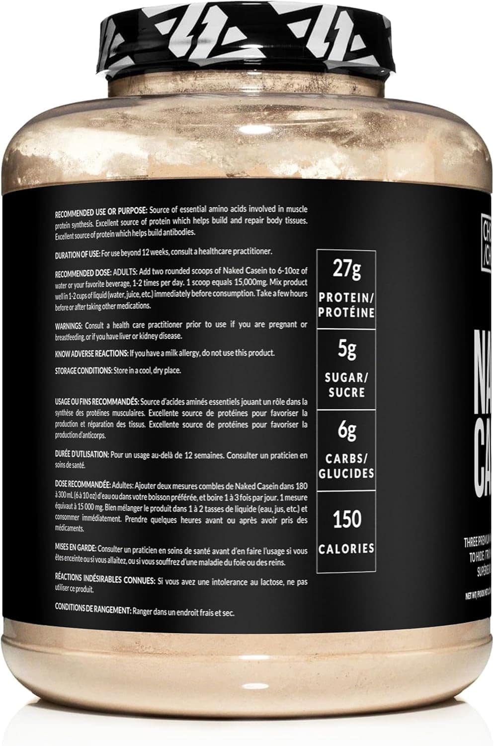 🥛 Naked Casein – 100% Micellar Casein Protein from US Farms NAKED