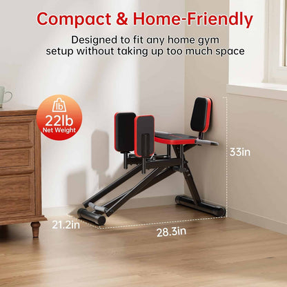 Hip Abductor Glute & Thigh Machine – Adjustable Booty Builder for Women, Compact Home Gym Equipment Seanleecore