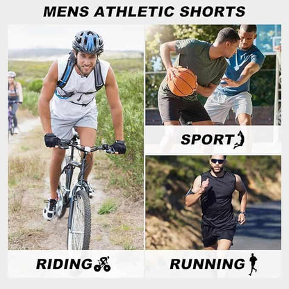 BVNSOZ Men’s Athletic Shorts – Quick-Dry Workout Shorts with Pockets & Elastic Waistband FitCore Supply