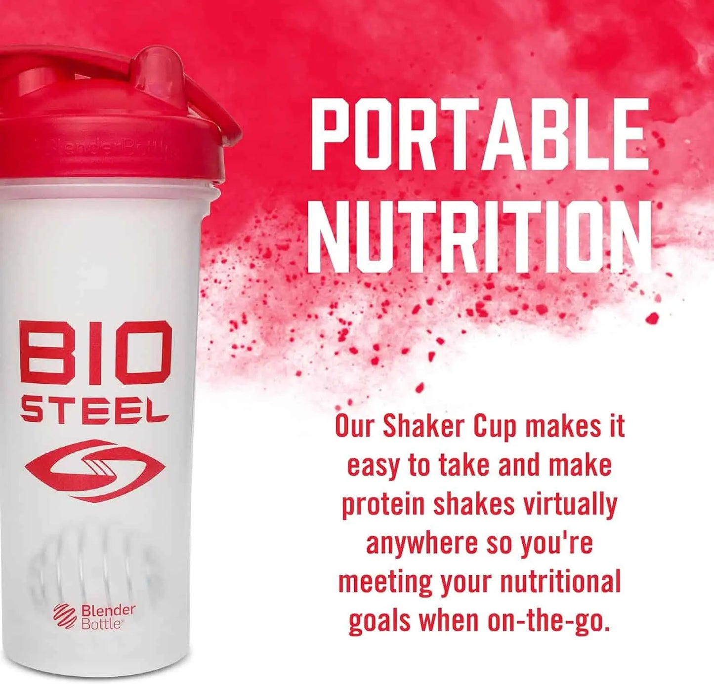 BioSteel Premium 28oz Protein Shaker Bottle – Leak-Proof, BPA-Free with Mixing Ball