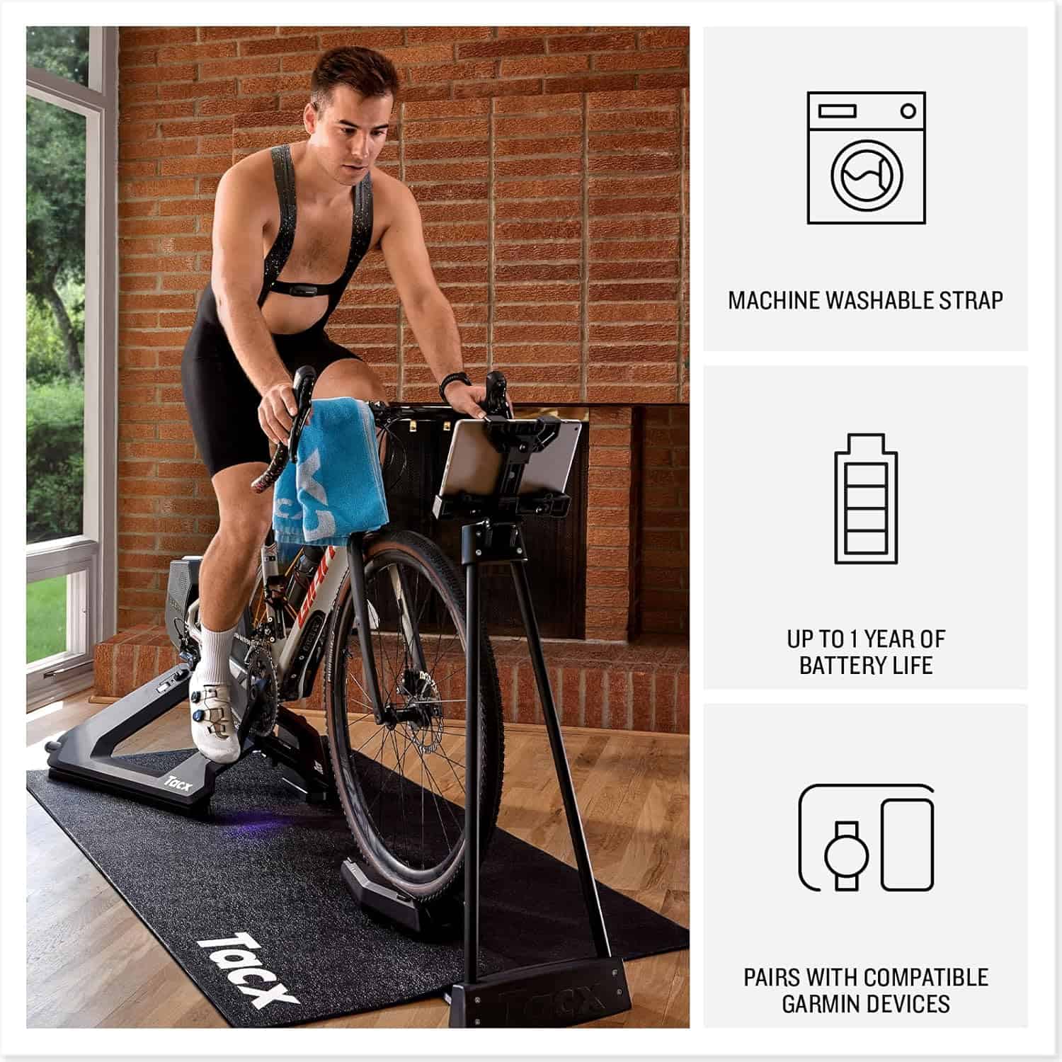 Garmin HRM 200 Heart Rate Monitor – Accurate Real-Time Heart Rate & HRV Data, Comfortable Machine Washable Strap, M–XL Garmin