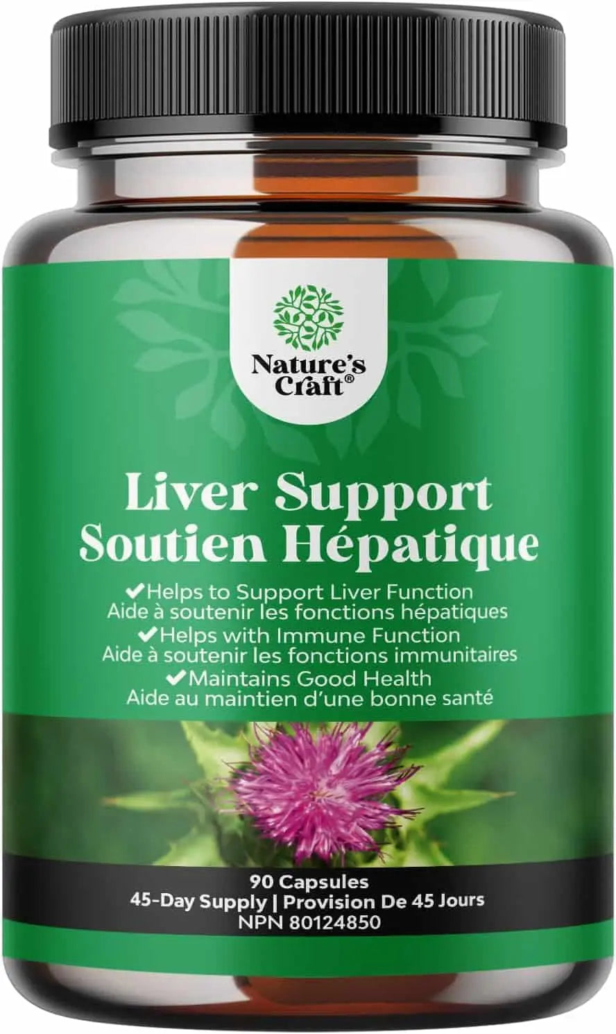 Milk Thistle Liver Cleanse & Detox Supplement – Herbal Blend with Dandelion, Beetroot & Artichoke – 60/90/120 Capsules