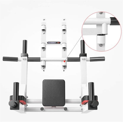 Wall Mounted Pull Up Bar & Dip Station – Heavy Duty 800 lbs Capacity HAKENO