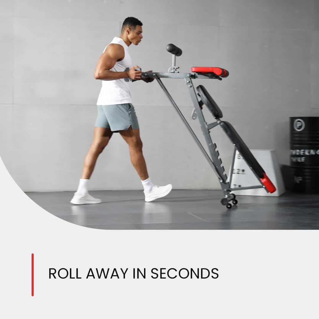 Finer Form Multi-Functional FID Weight Bench – Adjustable Flat, Incline & Decline Bench with Hyper Back Extension & Roman Chair for Full-Body Workouts FF Finer Form