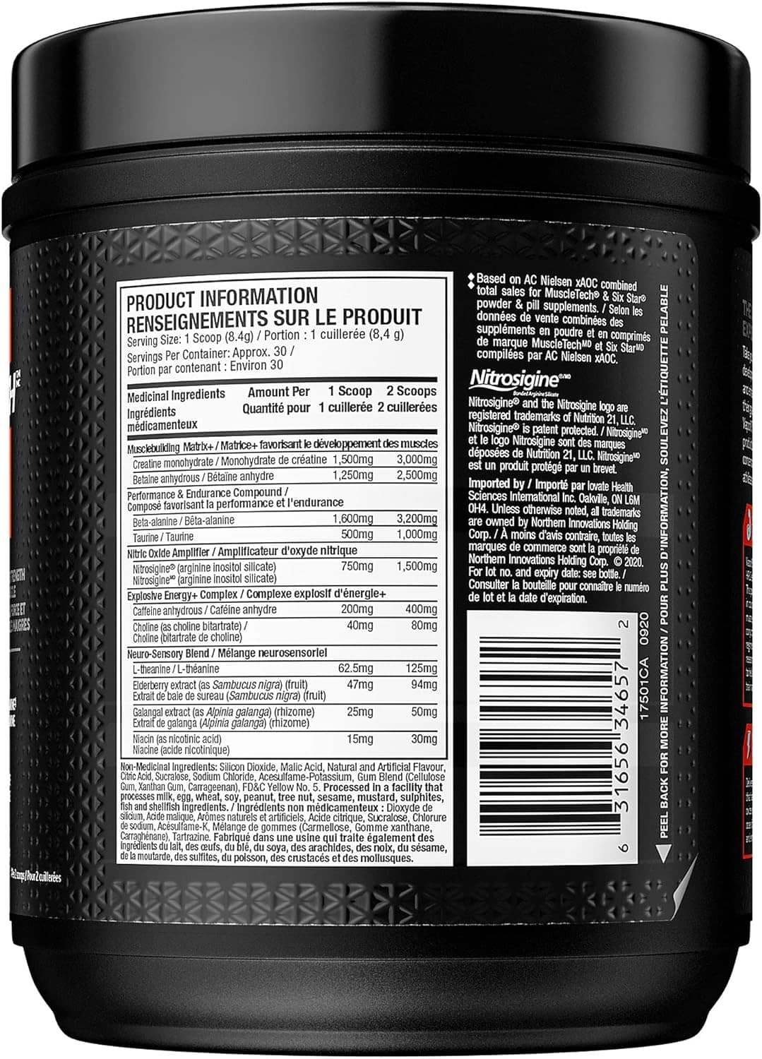 MuscleTech Vapor X5 Pre-Workout Supplement – Intense Energy & Muscle Pump Powder, Orange Mango Pineapple (30 Servings) MUSCLETECH