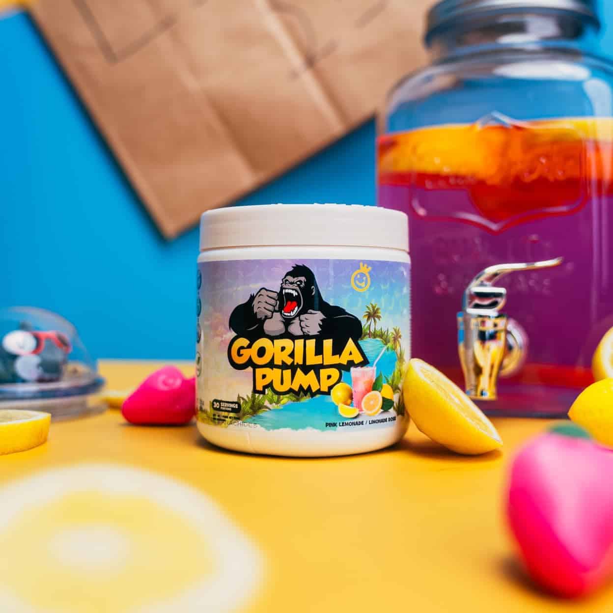 🦍 Yummy Sports Gorilla Pump – Non-Stim Pre-Workout (Pink Lemonade) Yummy Sports