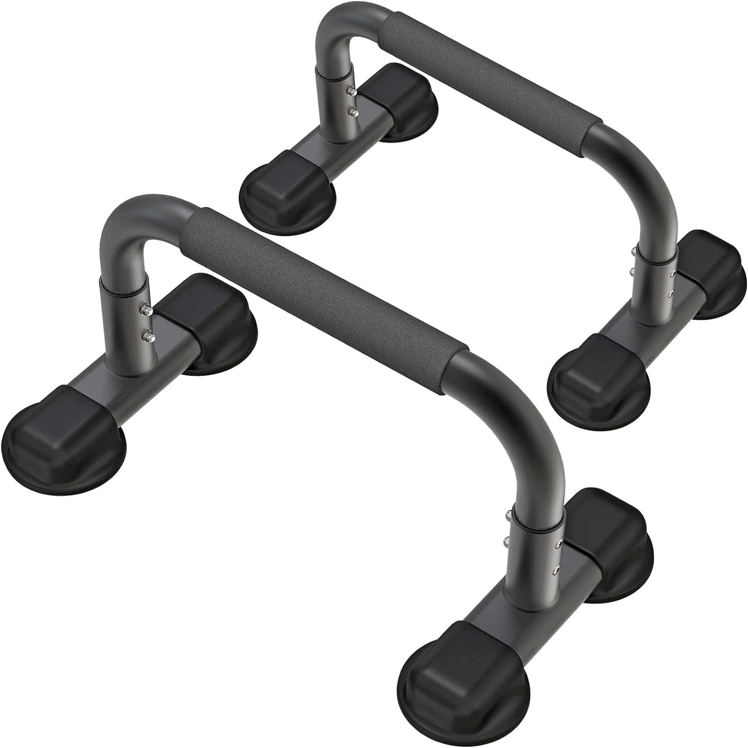 Dolibest Parallettes Push Up Bars – 9.6" High Heavy-Duty Calisthenics Equipment with Full Foam Grip | 660 lb Capacity for Handstands, L-Sits, Dips, Home & Outdoor Workouts Dolibest