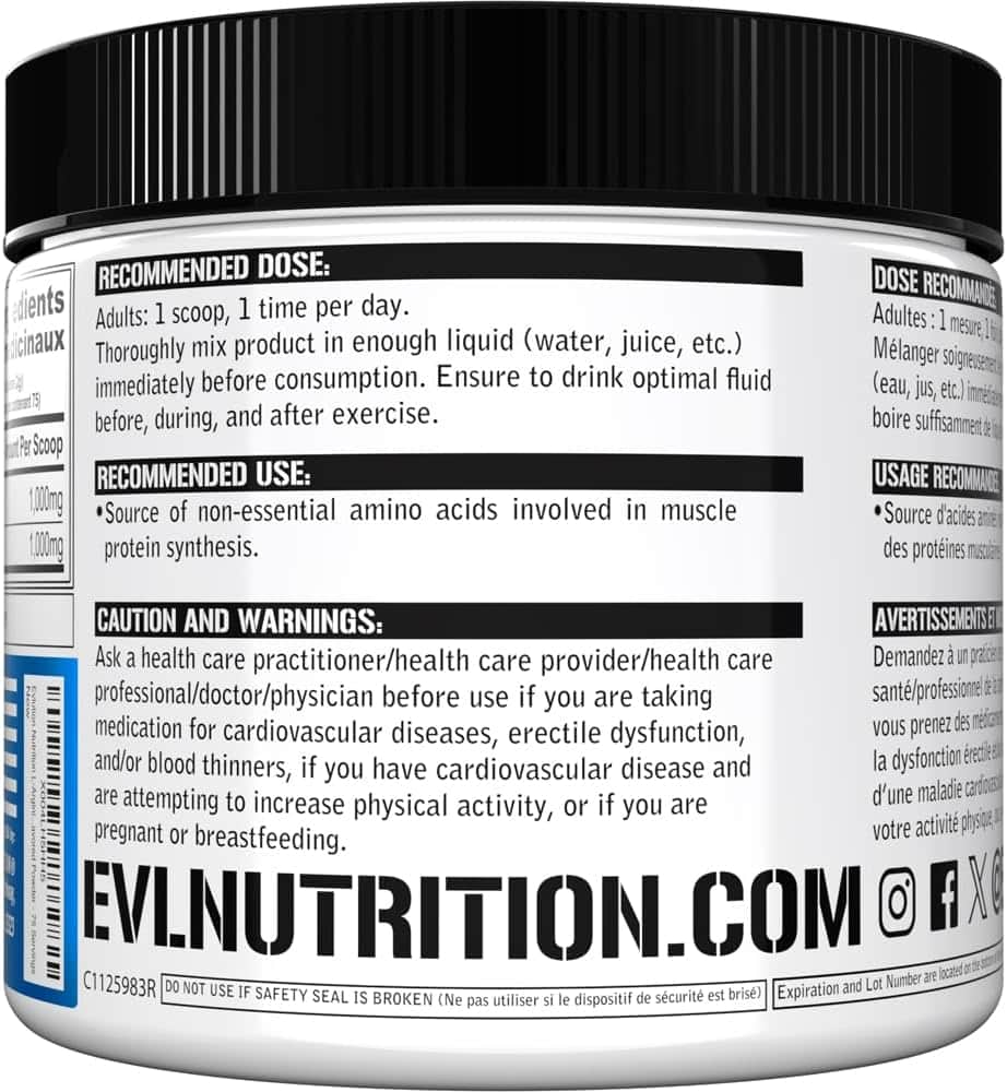 Evlution Nutrition L-Arginine + L-Citrulline (75 Servings) Evlution Nutrition