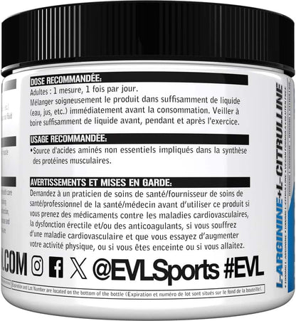 Evlution Nutrition L-Arginine + L-Citrulline (75 Servings) Evlution Nutrition
