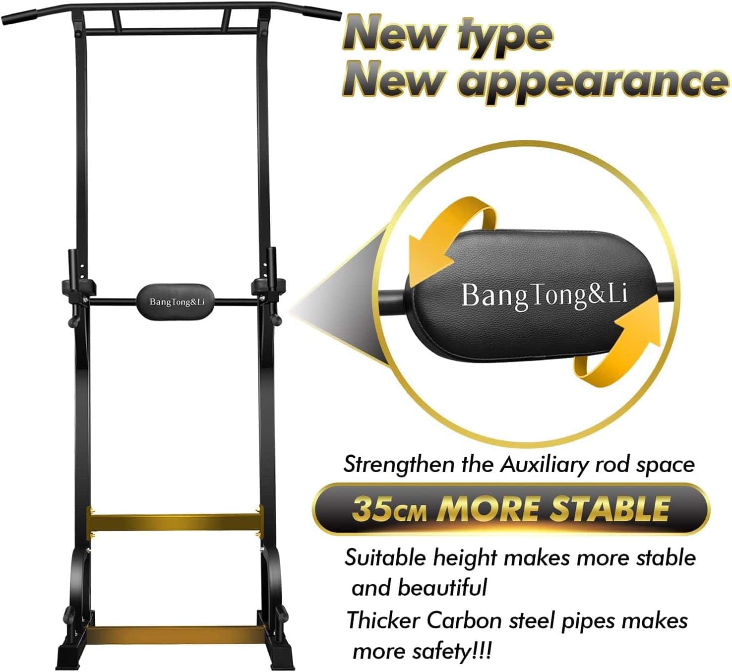 Power Tower Pull Up Bar for Home Gym – Multi-Function Dip Station, Adjustable Height Pull-Up Bar, Full Body Workout Station, 330 lbs Capacity FitCore Supply