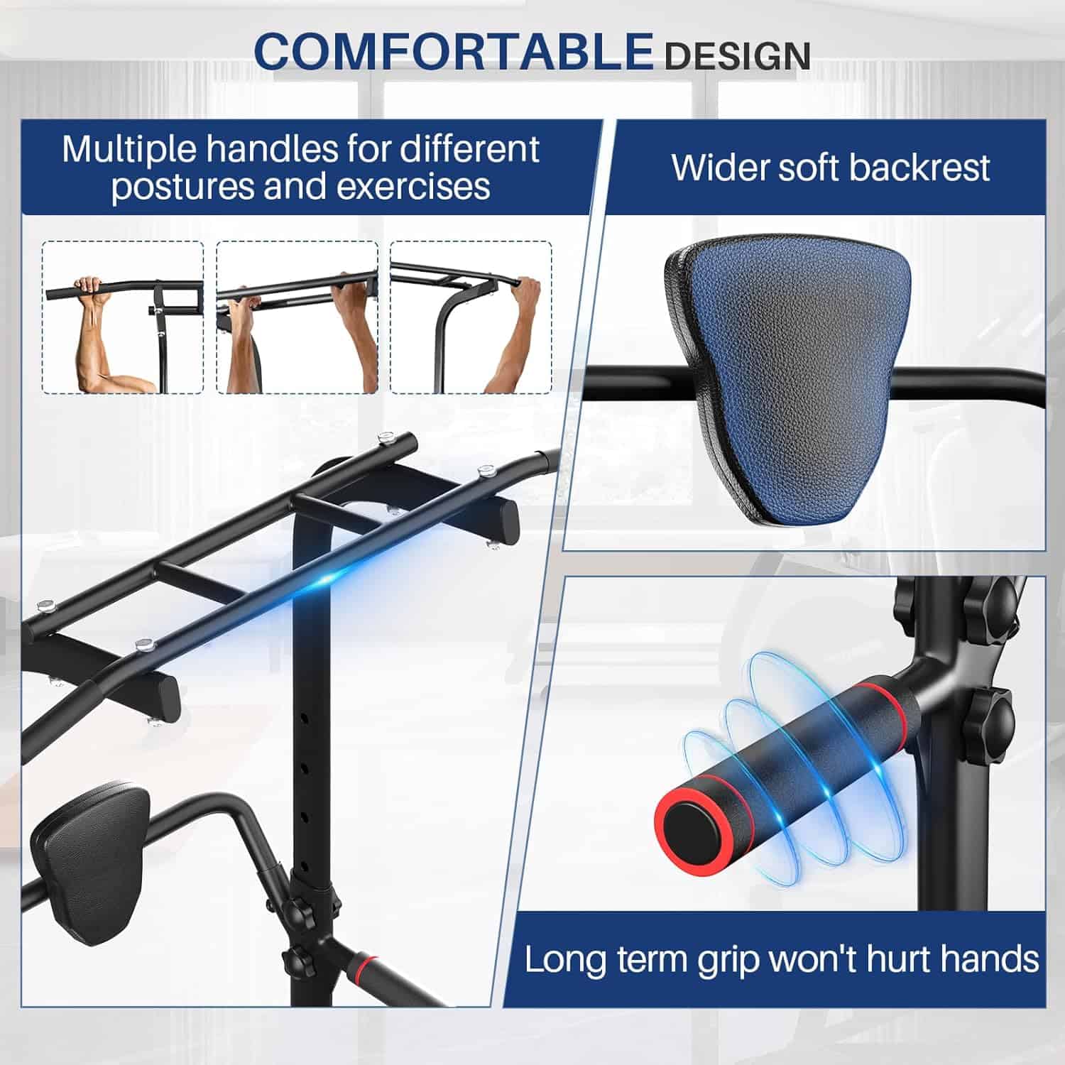 Power Tower Pull Up Bar for Home Gym – Multi-Function Dip Station, Adjustable Height Pull-Up Bar, Full Body Workout Station, 330 lbs Capacity FitCore Supply