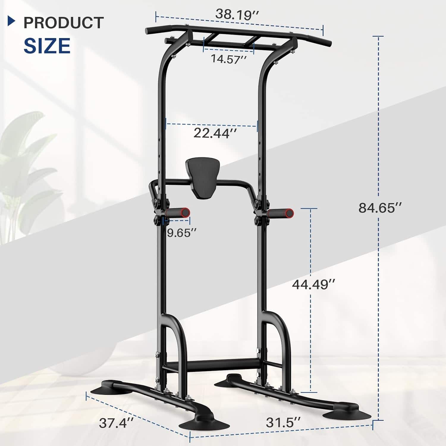 Power Tower Pull Up Bar for Home Gym – Multi-Function Dip Station, Adjustable Height Pull-Up Bar, Full Body Workout Station, 330 lbs Capacity FitCore Supply