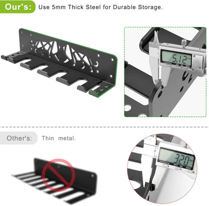 Wall Mounted Gym Organizer Set – Weight Plate Storage Rack, Barbell Holder & T-Bar Landmine Attachment – 1000 lb Capacity Heavy-Duty Steel Kipika