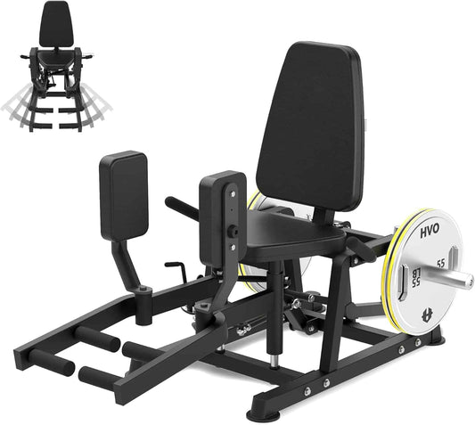 Hip Abductor & Adductor Machine – Inner & Outer Thigh Exercise Machine for Glutes and Legs, 440 LB Heavy-Duty Home Gym Equipment HVO