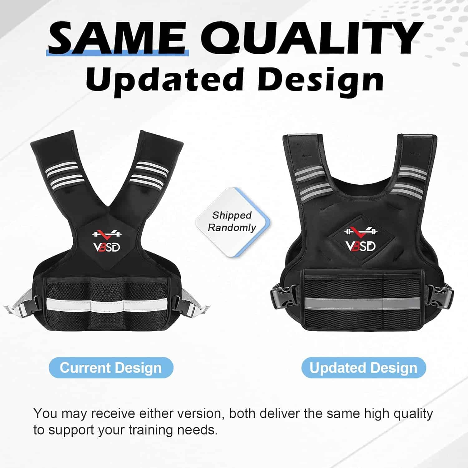 VBSD Adjustable Weighted Vest for Men & Women – 4–32lb with Iron Sand Bags, Reflective Strips & Neoprene Design for Running, Walking & Strength Training VBSD