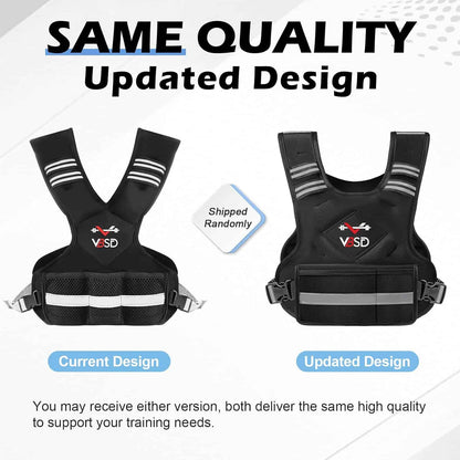 VBSD Adjustable Weighted Vest for Men & Women – 4–32lb with Iron Sand Bags, Reflective Strips & Neoprene Design for Running, Walking & Strength Training VBSD