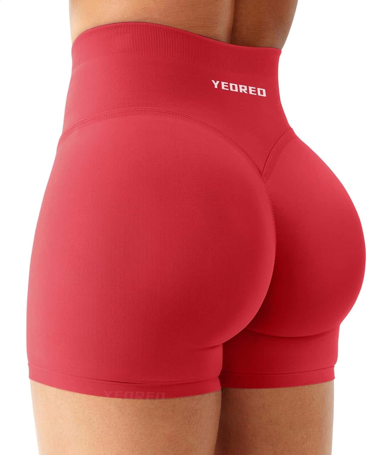 YEOREO Women’s Workout Shorts – Butt Lifting 4.5" Seamless Hidden Scrunch High Waist Biker Shorts with Tummy Control YEOREO