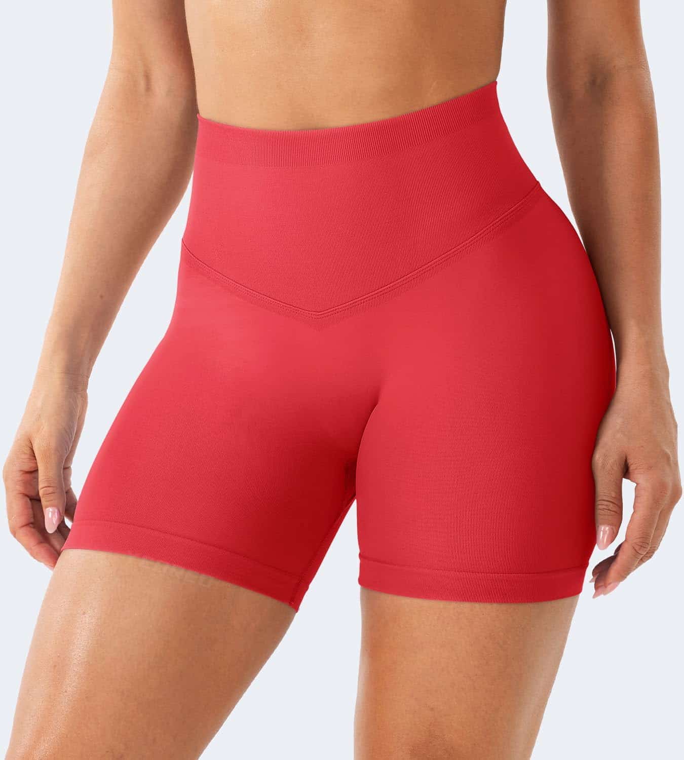 YEOREO Women’s Workout Shorts – Butt Lifting 4.5" Seamless Hidden Scrunch High Waist Biker Shorts with Tummy Control YEOREO