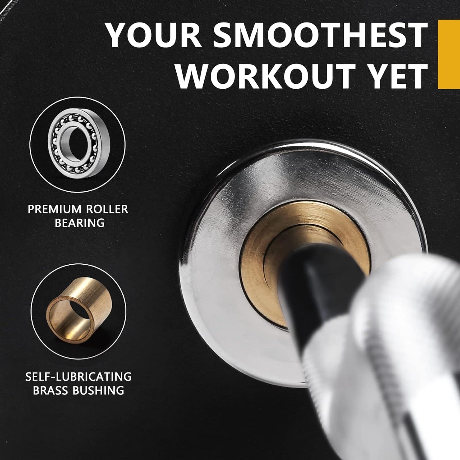 LIONSCOOL Premium Olympic Barbell – 4ft, 5ft, 6ft, 7ft Options | EZ Curl Bar & Straight Bar for Weightlifting, Squats, Deadlifts, Powerlifting – 500 to 1000 lbs Capacity – Black E-Coat Finish LIONSCOOL