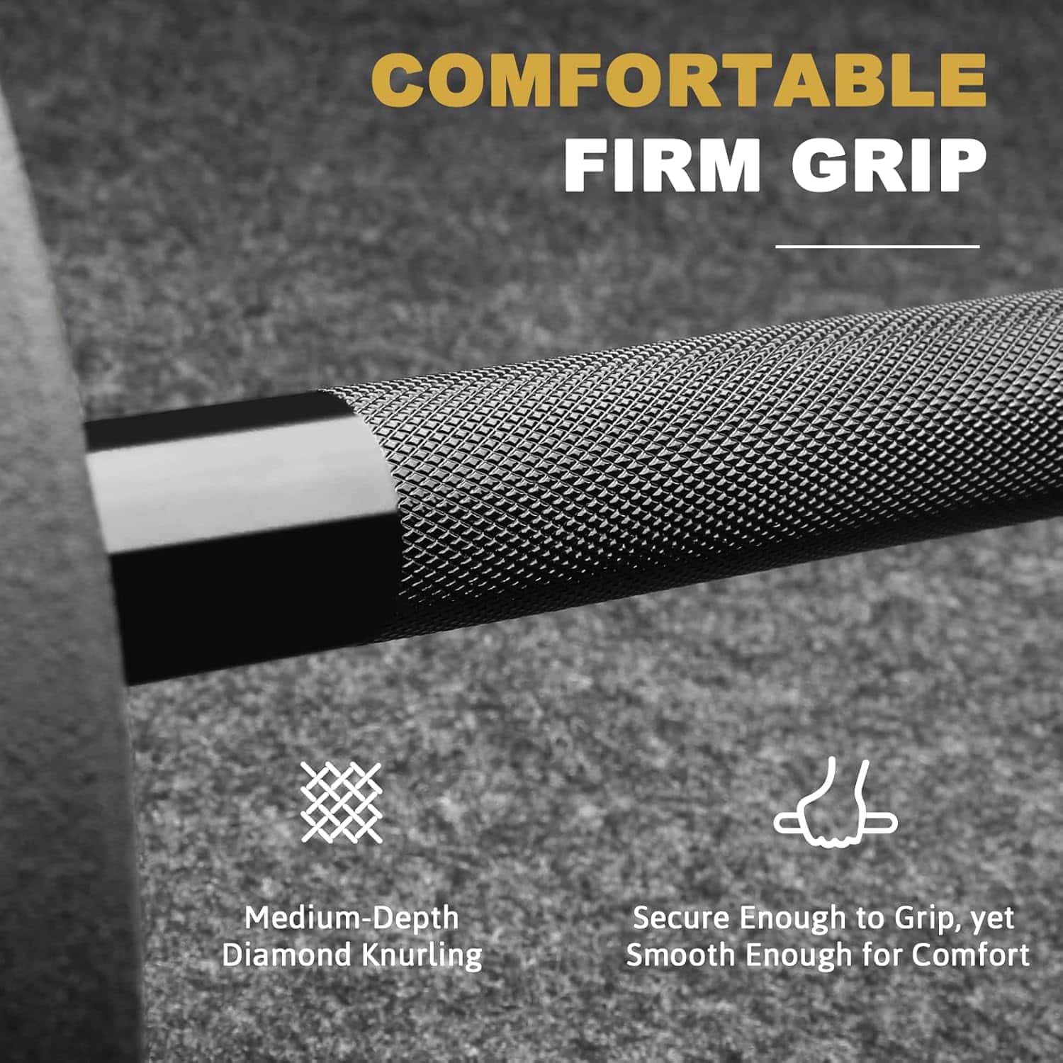 LIONSCOOL Premium Olympic Barbell – 4ft, 5ft, 6ft, 7ft Options | EZ Curl Bar & Straight Bar for Weightlifting, Squats, Deadlifts, Powerlifting – 500 to 1000 lbs Capacity – Black E-Coat Finish LIONSCOOL
