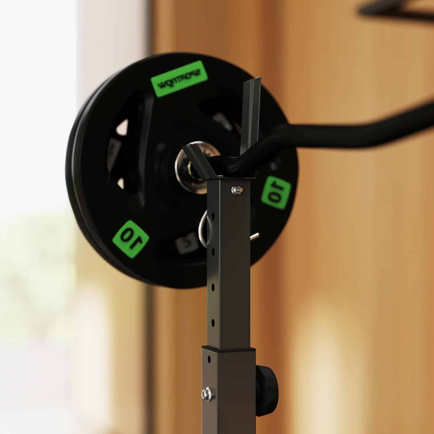 Adjustable Weight Bench with Preacher Curl, Lat Pull Down, Leg Extension & Bench Press Rack – Multi-Function Home Gym Machine Soozier
