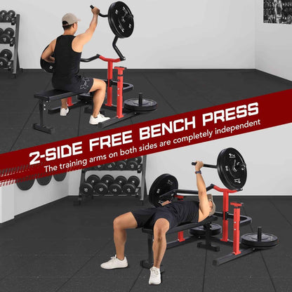 Chest Press Machine with Independent Converging Arms – Multifunctional Adjustable Bench Press Machine for Home Gym ActiveTrail