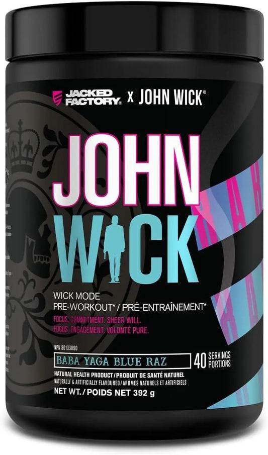 Packed Factory X John Wick – Wick Mode Pre-Workout Powder | 40 Servings Jacked Factory
