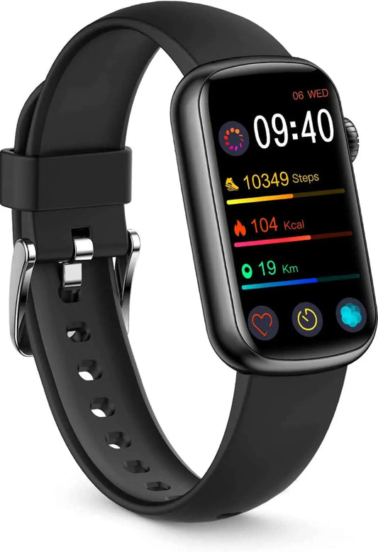 FITVII Slim Fitness Tracker with Blood Oxygen, Blood Pressure, Heart Rate & Sleep Tracking – Waterproof Smart Watch with Step Counter for Women & Men - FitCore Supply