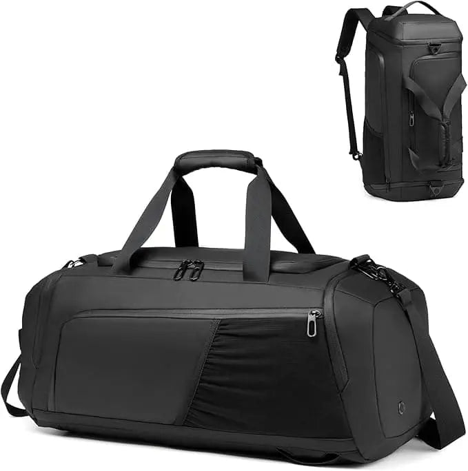 Waterproof 3-in-1 Gym Duffle Bag – Large 40L Sports, Travel & Overnight Bag with Shoe Compartment & Wet Pocket for Men & Women Moulyan